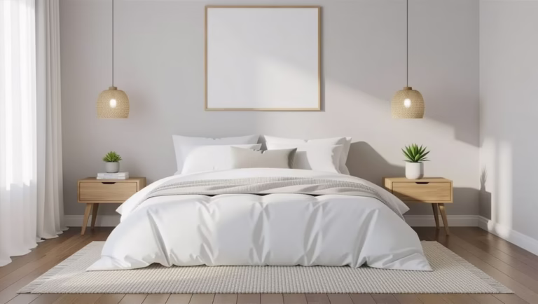 calm and clutter free bedrooms