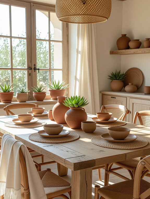 artisan pottery for dining