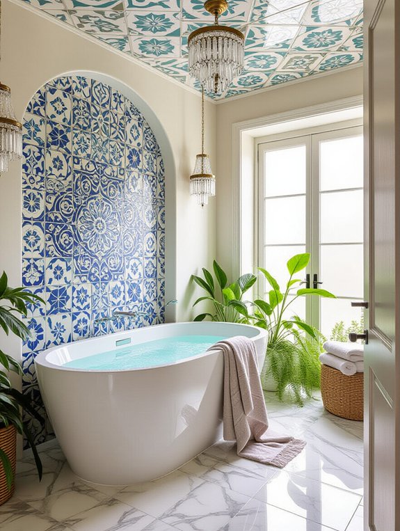 artistic bathroom tile designs