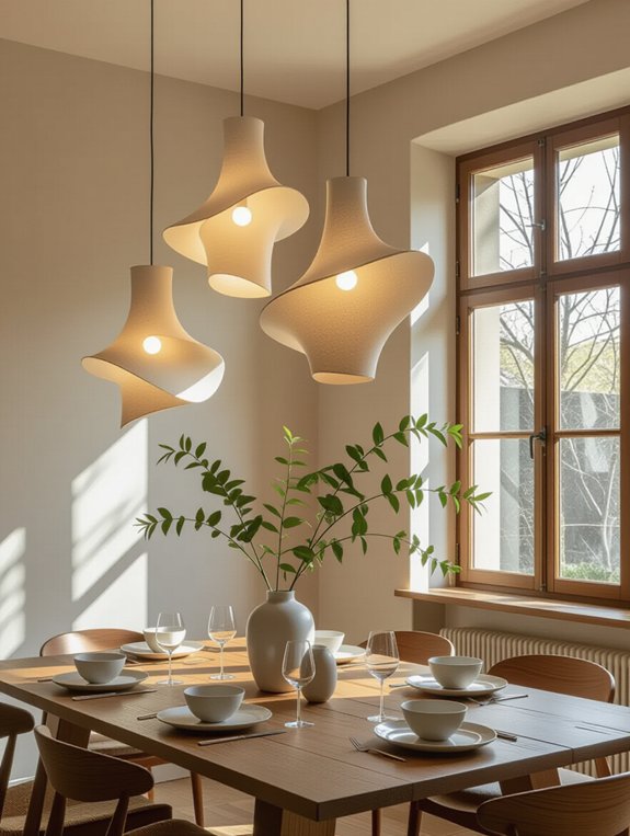artistic illumination for dining