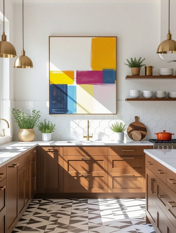 artistic kitchen wall decor
