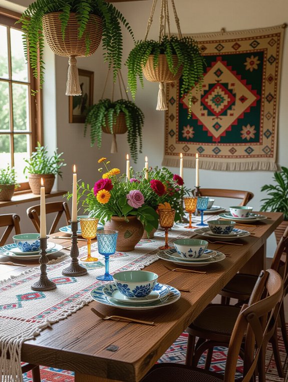 bohemian chic dining delight