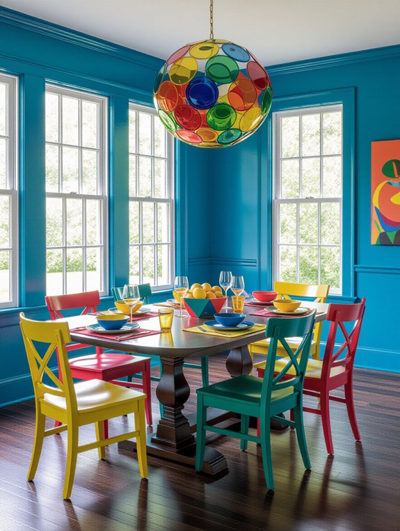 bold and vibrant dining combinations