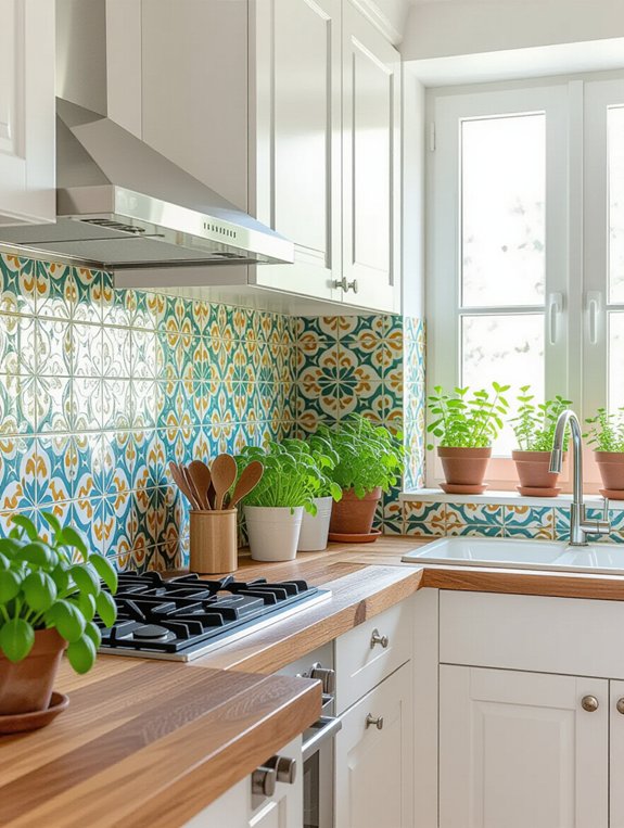 bold backsplash adds character