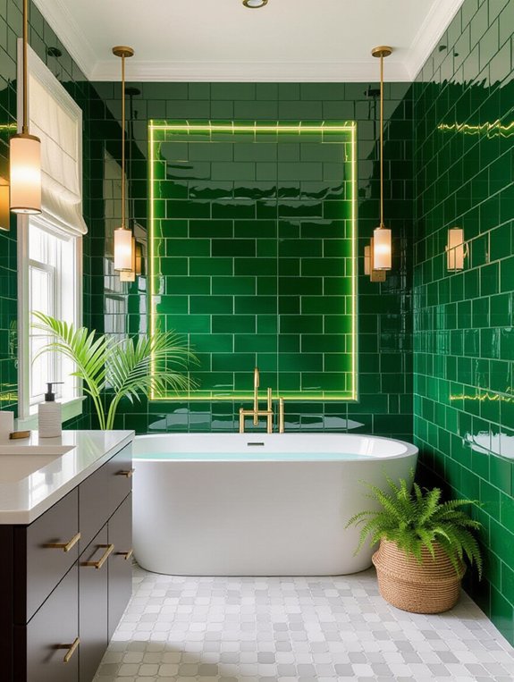 bold bathroom accent ideas
