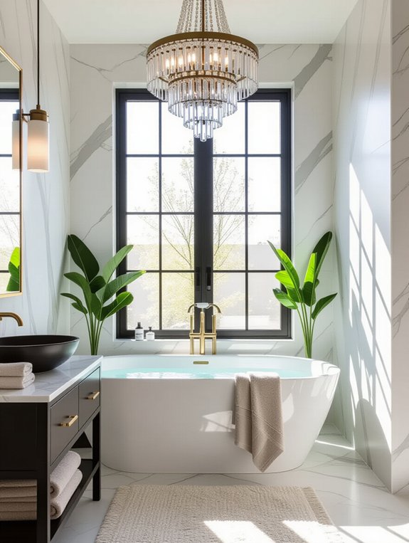 bold bathroom lighting options