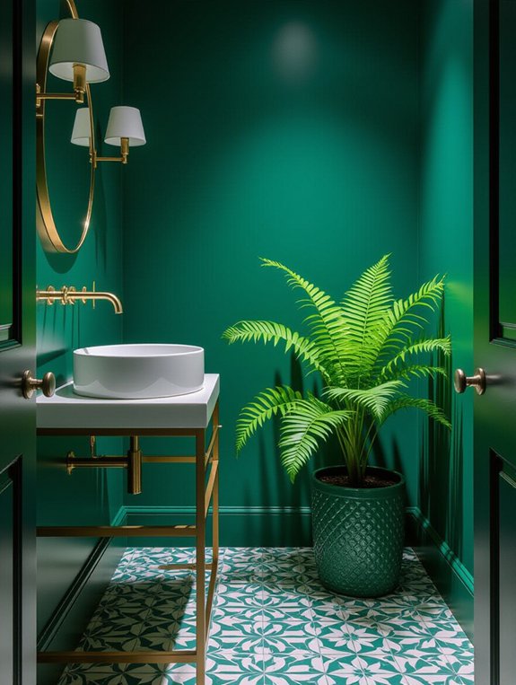 bold bathroom paint choices