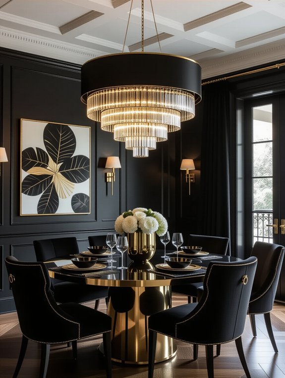 bold black and gold elegance