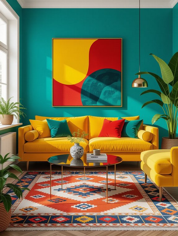 bold colors balanced neutrals