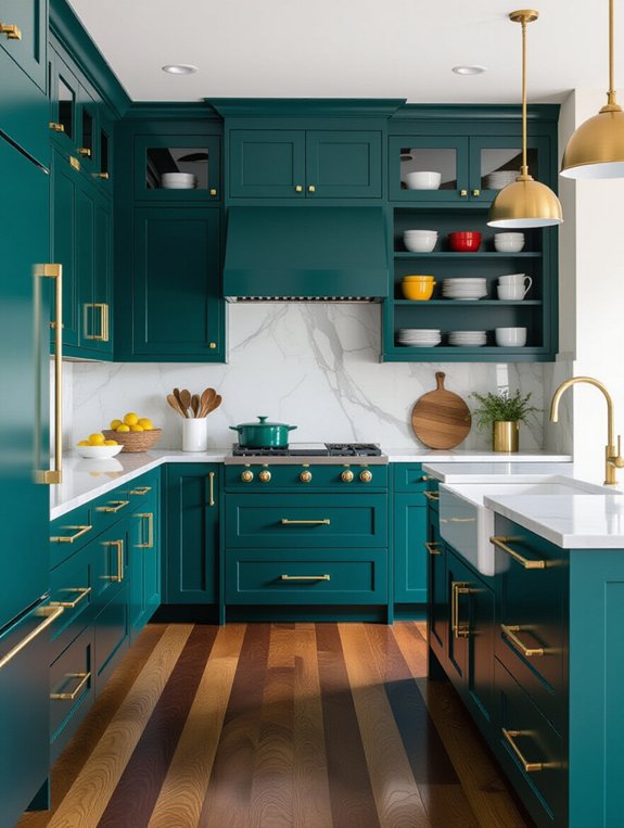 bold kitchen cabinet transformation