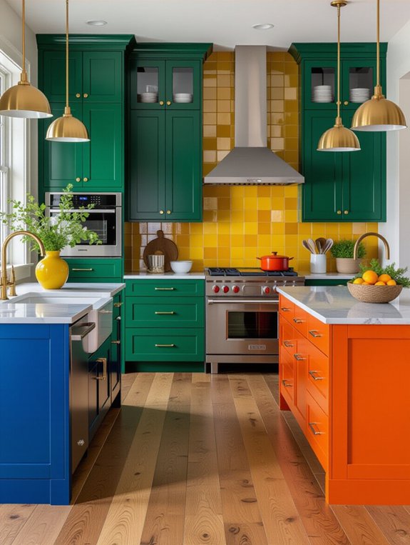 bold kitchen color choices