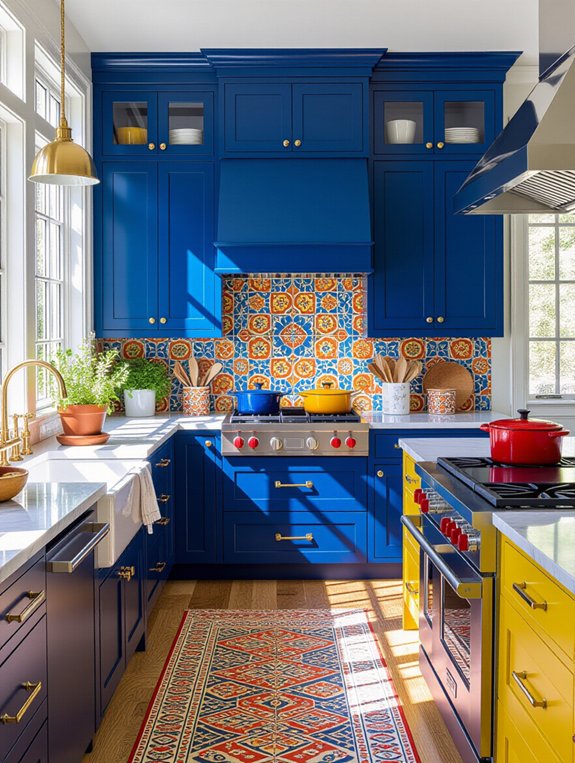 bold kitchen color combinations