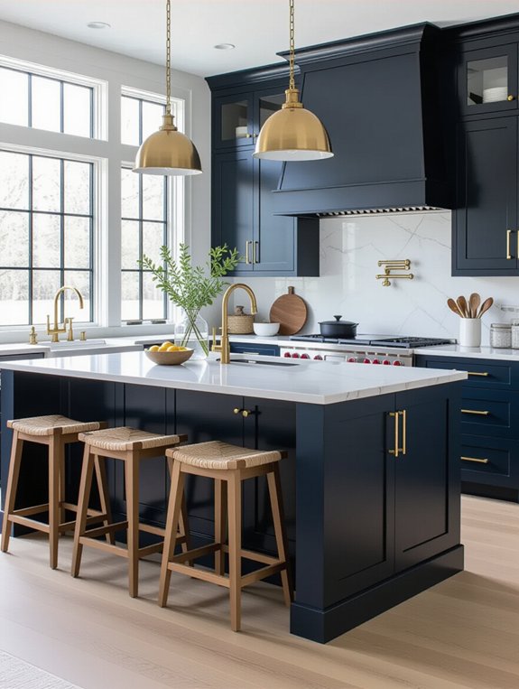 bold kitchen island statement