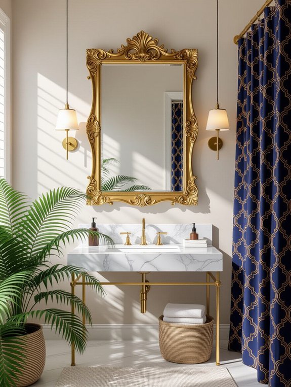 bold statement bathroom mirrors