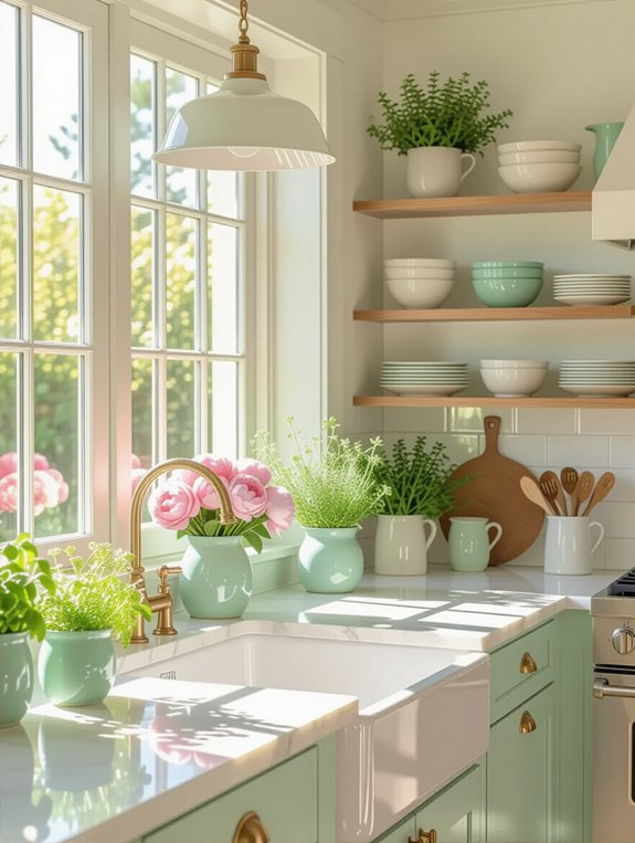 bright and airy kitchens