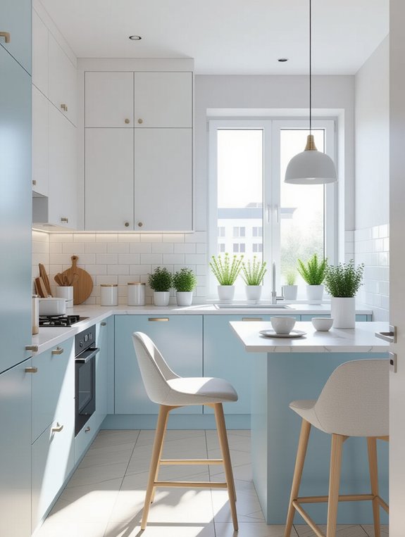 brighten small kitchen spaces