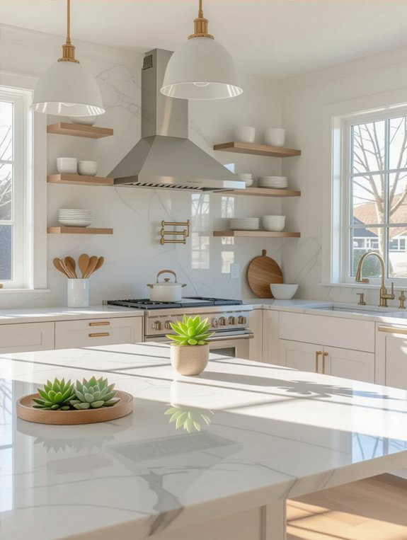 calm functional kitchen design