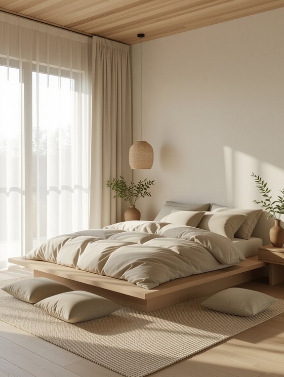 calming japandi bedroom essentials