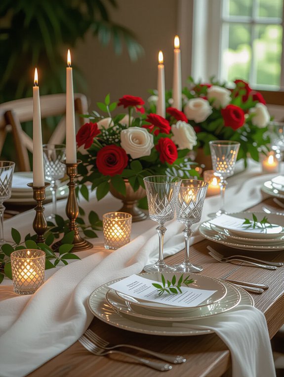 candlelit dining ambiance enhancement