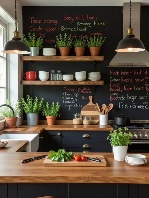 chalkboard wall for creativity