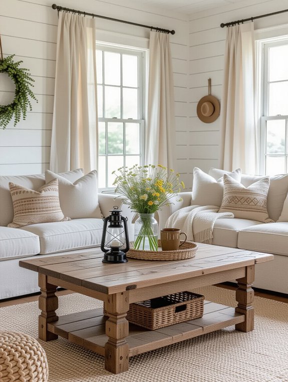 charming rustic coffee tables