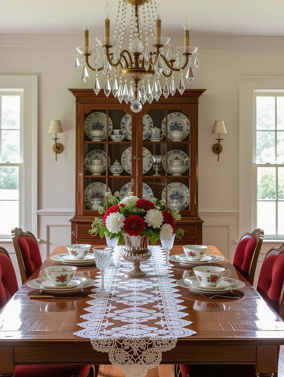 charming vintage dinner decor