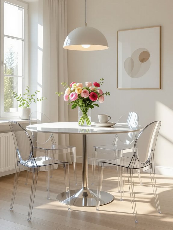 clear acrylic dining solutions