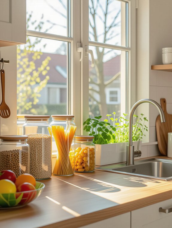 clear containers for organization