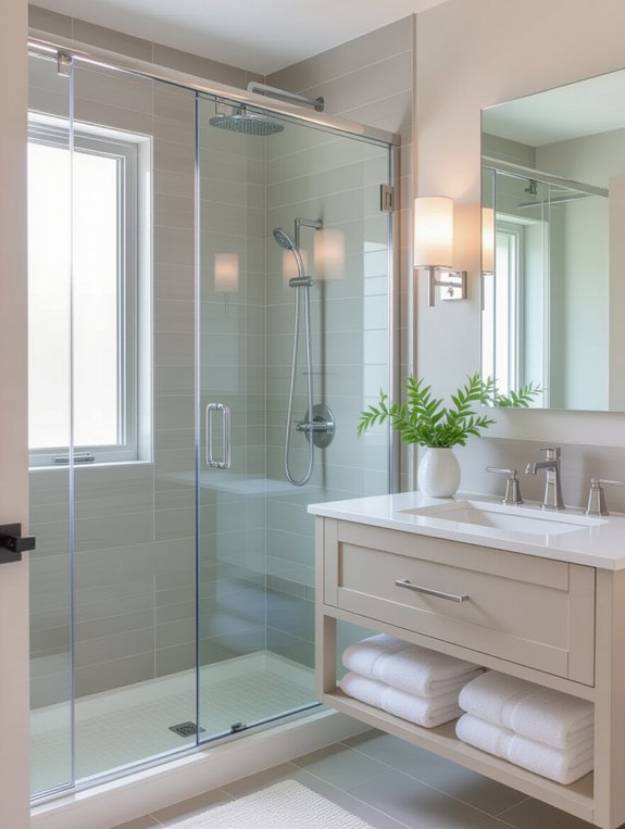 clear curtains enhance space