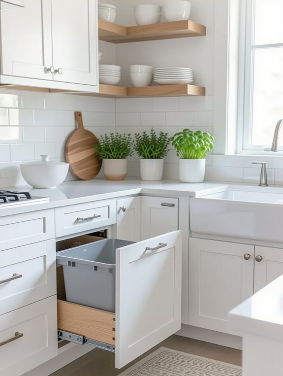 clever hidden trash solutions
