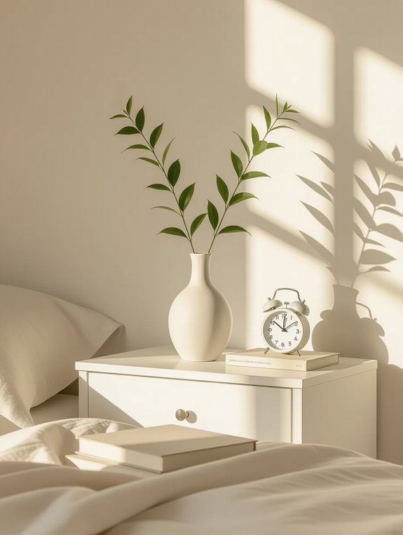 clutter free nightstand essentials