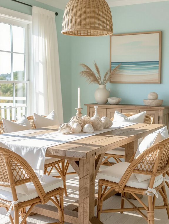coastal dining room elements