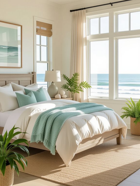 coastal inspired serene bedroom retreat