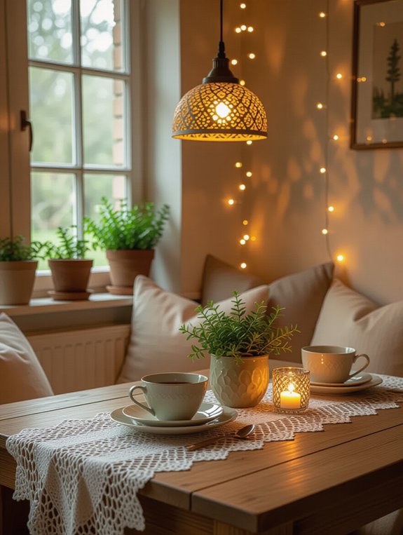 comfortable intimate dining space