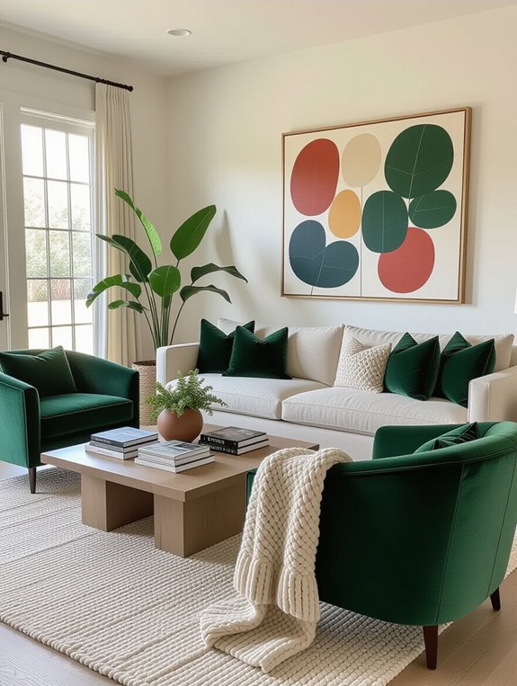 comfortable stylish seating arrangement