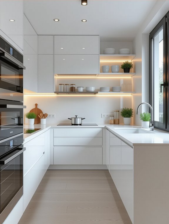 compact efficient kitchen design