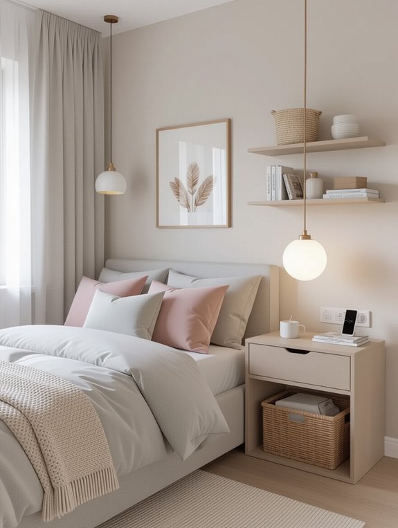 compact functional bedroom accessories