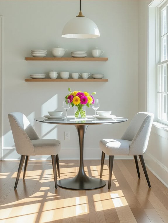 cozy and functional dining set