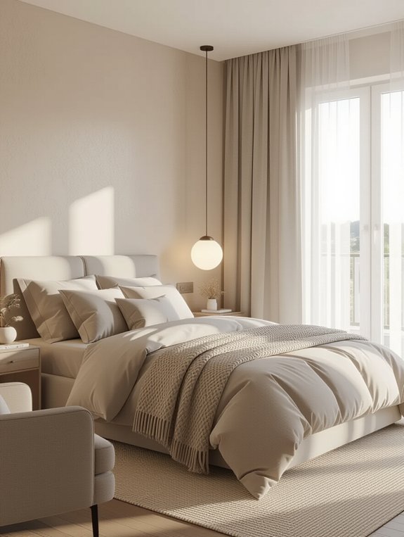 cozy bedroom soft lighting