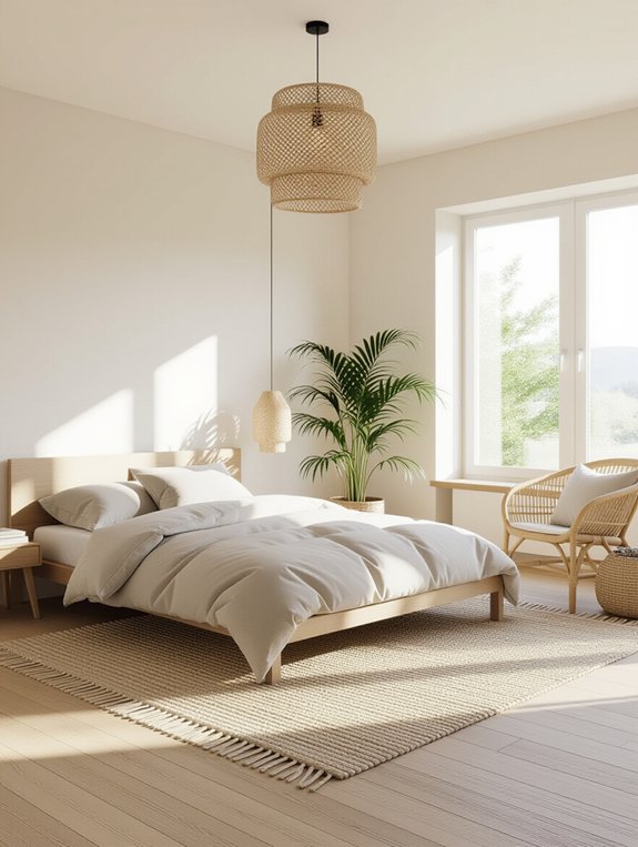 cozy japandi relaxation nook