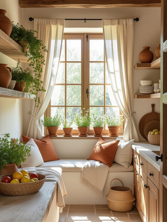 cozy kitchen relaxation corner