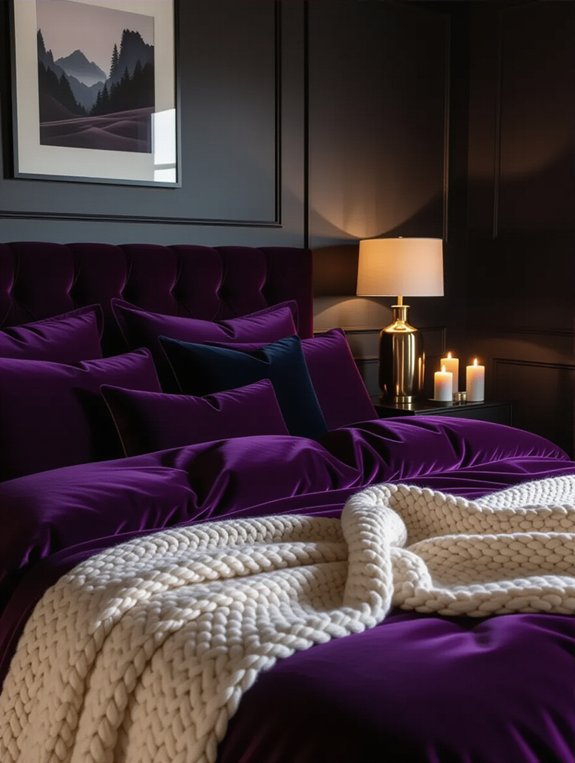 cozy layered bedding setup