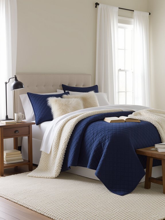 cozy layered textile comfort