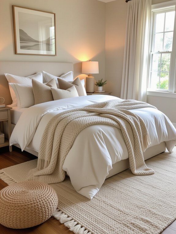 cozy layers of textiles