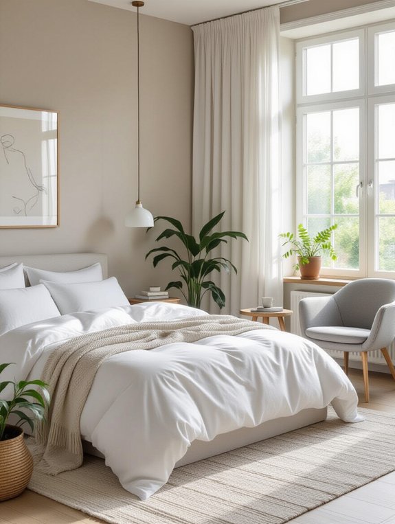 cozy minimalist reading nook