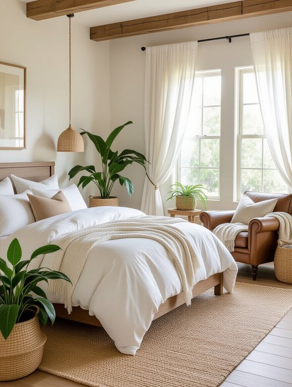 cozy natural bedroom elements
