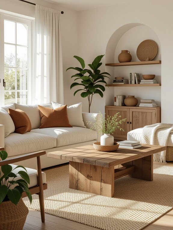 cozy natural living room