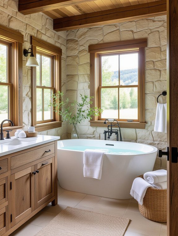 cozy natural materials retreat