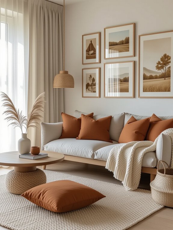 cozy personalized gallery wall