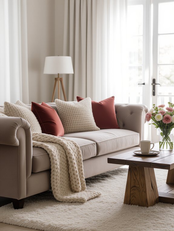 cozy plush throw pillows